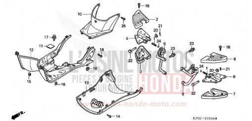 FLOOR PANEL/PILLION STEP SH1504 de 2004